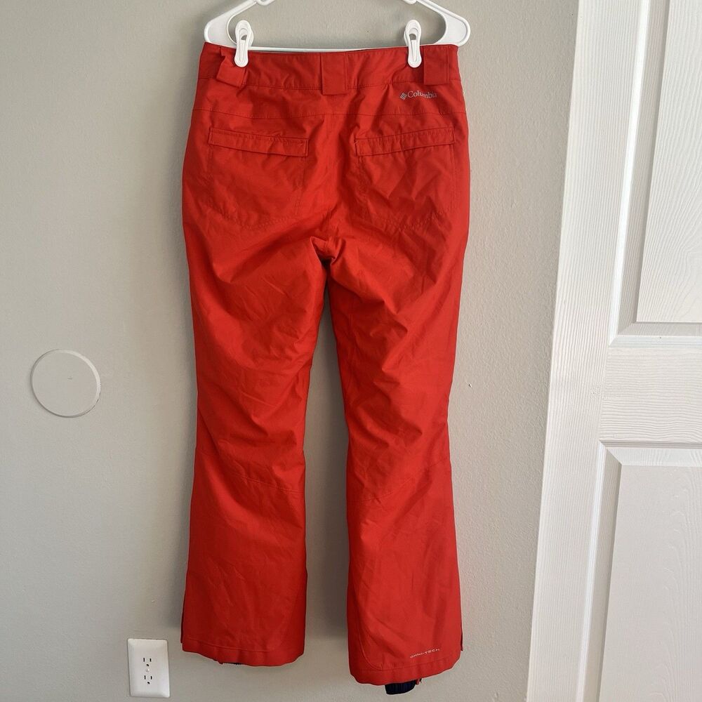 Columbia Insulated Ski Pants Omni Heat Omni Tech Orange Women M - Picture 3 of 6